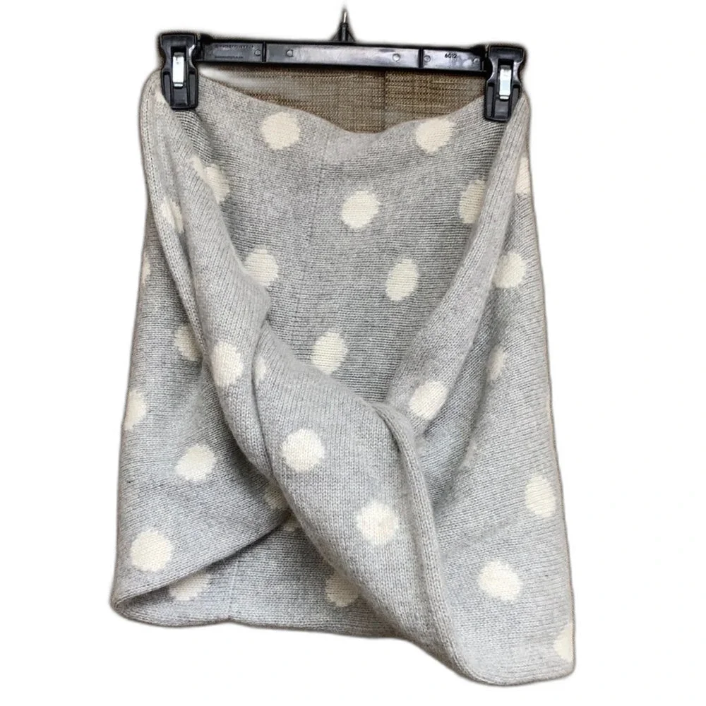 JCrew wool polka dot infinity scarf